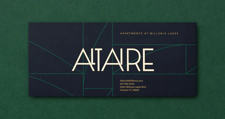 Altaire Logo Card Typography Graphic Design Chicago Span