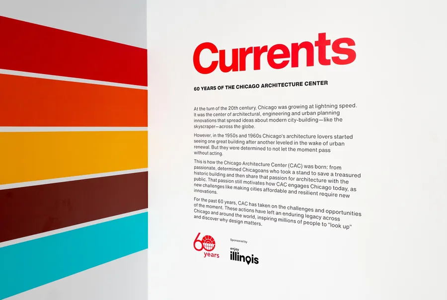 CAC Currents Case Study Exhibition Title Wall