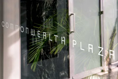 Commonwealth Plaza Window Signage