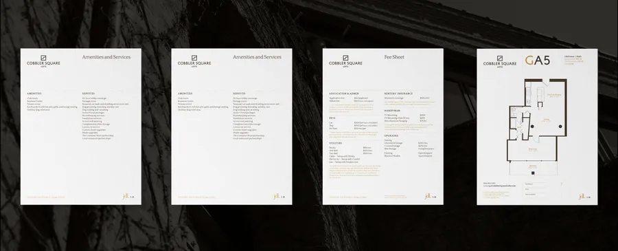 Cobbler Square Lofts One Sheets