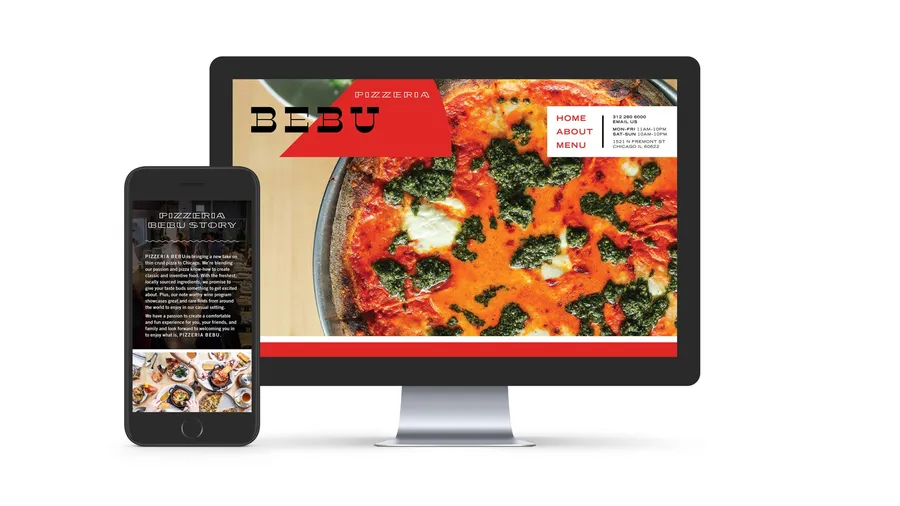 Pizzeria Bebu Graphic Identity Website Design