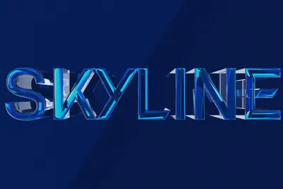 Skyline Logo Glass0192