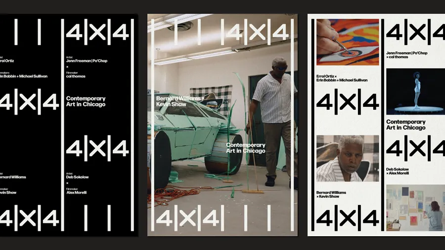 Span 4x4 Contemporary Art In Chicago Brand Identity 8